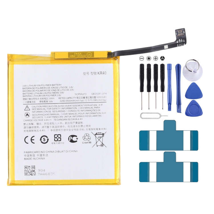 Per Motorola One Vision XT1970-1 3500mAh Batteria sostitutiva ai polimeri di litio KR40, For Motorola One Vision Per Motorola One Vision XT1970-1 3500mAh Batteria sostitutiva ai polimeri di litio KR40, For Motorola One Vision